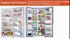 2 Pack WPW10710203 Refrigerator Door Bin Fit for Whirlpool Kenmore Maytag Refrigerator Door Shelf Bin Replacement W10710203 W10451871 W10463668 AP6023888 PS11757236 WRS571CIHZ01 WRS588FIHZ00 Door Bin