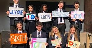 Welcome to Ripon Grammar School Sixth Form Open Day