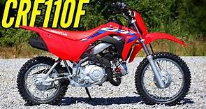 2023 Honda CRF110F Kids Dirt Bike Walkaround / Riding / Exhaust & Engine Sounds