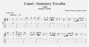 Stationary Traveller by Camel - Guitar (intro and solo) and flute tabs