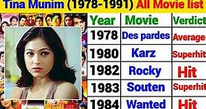 Tina Munim All Movie list| Tina Ambani All Movies Hit and flop 1971-1991