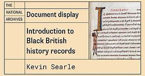 Introduction to Black British history records