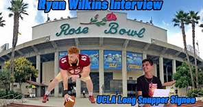 UCLA Long Snapper Transfer Signee Ryan Wilkins Interview