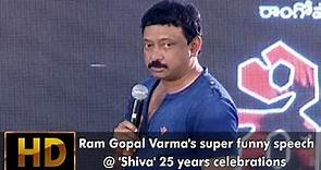 Ram Gopal Varma's Funny Speech At 'Shiva' Movie 25 years celebrations