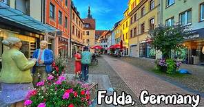Fulda, Germany walking tour 4K 60fps - A beautiful German city