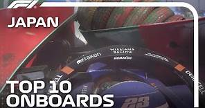 Ricciardo & Albon Lap One Drama! | The Top 10 Onboards | 2024 Japanese Grand Prix | Qatar Airways