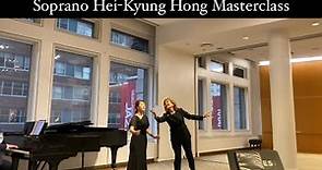 [Soprano Hei-Kyung Hong Masterclass] Soprano Luna Park | Mannes School of Music, New York