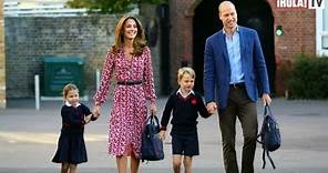 La tierna llegada de la princesa Charlotte de Cambridge a su primer día de clases | ¡HOLA! TV