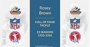 Rosey Brown Hall of Fame Football Tackle
