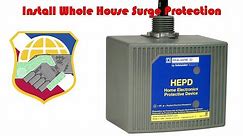 Install Whole House Surge Protection 4K - Square D HEPD80 Home Electronics Protective Device