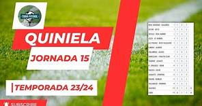 Quiniela jornada 15 (Temporada 23/24) Todo Fútbol #90