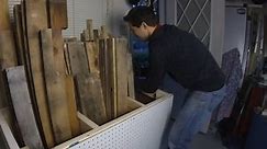 DIY Lumber storage cart