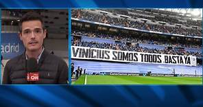 La afición del Real Madrid muestra su respaldo a Vinícius Júnior en el Santiago Bernabéu