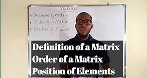 Introduction To Matrices