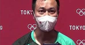 東京奧運2020 香港乒乓球李靜教練帶領港隊奪銅後賽後訪問：最緊要多謝我自己
