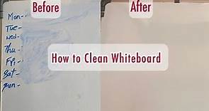 Whiteboard Cleaning | How to Clean Whiteboard at Home | Simple and Easy Way to Clean Whiteboard