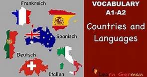 Learn German Vocabulary - Countries & Languages in German (Länder und Sprachen)