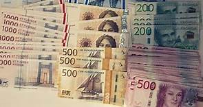Scandinavian money. Denmark Norway and Sweden
