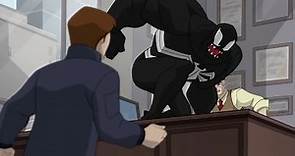 Spectacular Spider-Man (2008) Venom reveals Spider-Man's secret identity