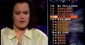 2/3 Rosie O'Donnell on Millionaire (celebrity edition)