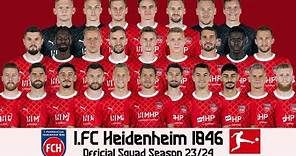 1.FC Heidenheim 1846 Official Full Squad 2023-24 | Bundesliga | @gtbkaphansport