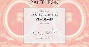 Andrey II of Vladimir Biography