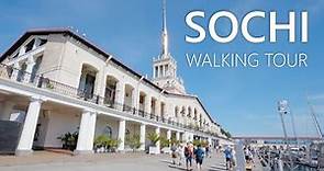 Sochi - Walking Tour - Russia - 4K 60fps🎧- City Walk With Real Binaural 3D Ambient Sounds
