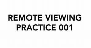Remote Viewing Target Practice - 001