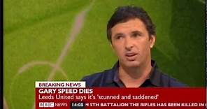 Gary Speed final public appearance on the BBC Football Focus Show