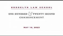 Brooklyn Law School 122nd Commencement Ceremony