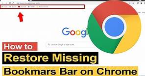 How to fix Bookmarks bar missing on Google Chrome Browser? Restore Bookmark Bar on Chrome