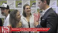 Dominique Provost-Chalkley & Katherine Barrell (Wynonna Earp) at San Diego Comic-Con 2016