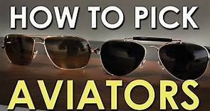 How to Pick Aviator Shades | The Art of Manliness