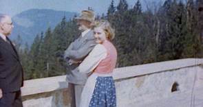 Adolf Hitler and his wife Eva Braun at their private residence