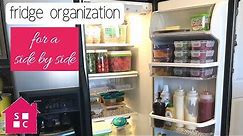 Easy Fridge Organization (for a side by side fridge)