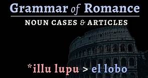 Romance Languages: noun cases & articles