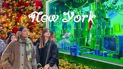 [4K]🇺🇸NYC Walk🎄💂🏻Macy’s Holiday Windows 2023 & Christmas Market in New York City
