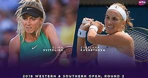 Elina Svitolina vs. Svetlana Kuznetsova | 2018 Western & Southern Open Round Two | WTA Highlights