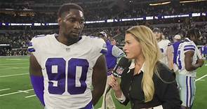 DeMarcus Lawrence reacts to Week 13 win vs. Seahawks