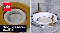 How to Install A Toilet Wax Ring