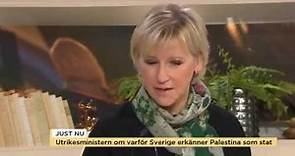Margot Wallström om varför Sverige erkänner Palestina som stat - Nyhetsmorgon (TV4)