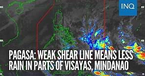 Pagasa: Weak shear line means less rain in parts of Visayas, Mindanao