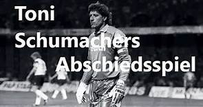 Toni Schumacher und das letzte Spiel seiner aktiven Karriere (14.04.1992)