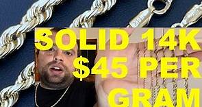 Solid 14k Gold Chains For $45/Gram - HARLEMBLING Takeover - Cheapest Solid Gold Jewelry Online!