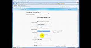 How To Create Your Windows Live ID