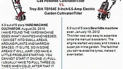 Yard Machines 121R 31cc 2-Cycle Gas Powered Cultivator Tiller (Lawn & Patio)  VS.Troy-Bilt TB154E 9-
