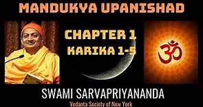 5. Mandukya Upanishad | Chapter 1 Karika 1-5 | Swami Sarvapriyananda