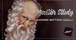 Giovanni Battista Gaulli Master Study // Full Procreate Process with Voiceover
