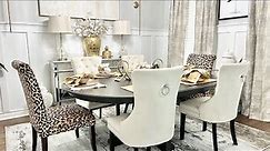 DINING ROOM DECORATING IDEAS ON A BUDGET- GLAM, MODERN & NEUTRAL!