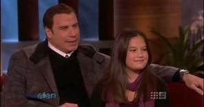 John Travolta & Ella Bleu, his daughter (Letterman)